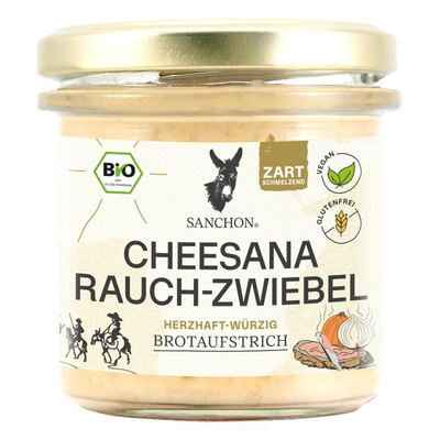 Produktfoto zu Brotaufstrich Cheesana Rauch-Zwiebel