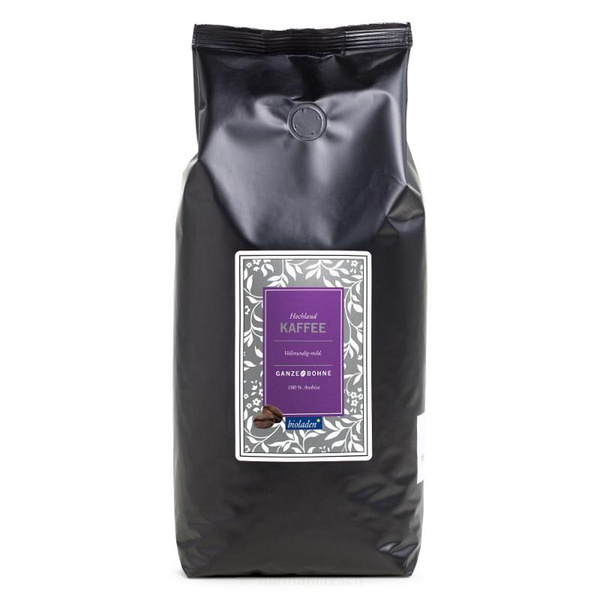 Produktfoto zu Hochlandkaffee ganze Bohne