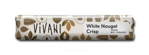 Produktfoto zu White Nougat Crisp Riegel mit Reisdrink