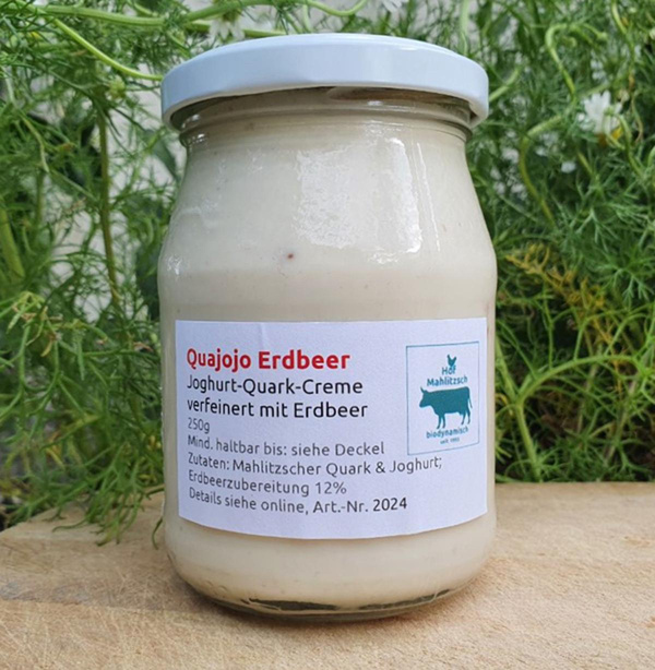 Produktfoto zu Quajojo Erdbeer - Feine Erdbeer-Quarkcreme