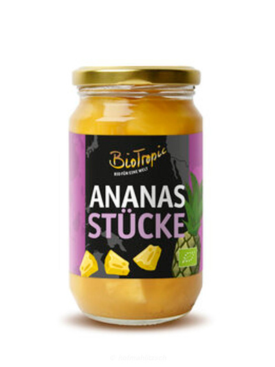 Produktfoto zu Ananas-Stücke im eigenem Saft