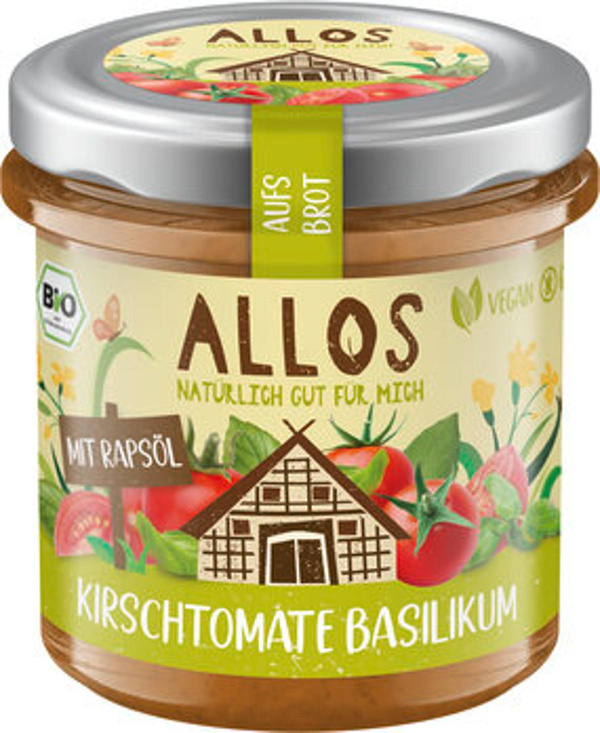 Produktfoto zu Auf's Brot Kirschtomate Basilikum