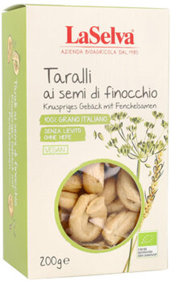 Produktfoto zu Taralli - Knabbergebäck mit Fenchel, passt gut zu Wein und Antipasti