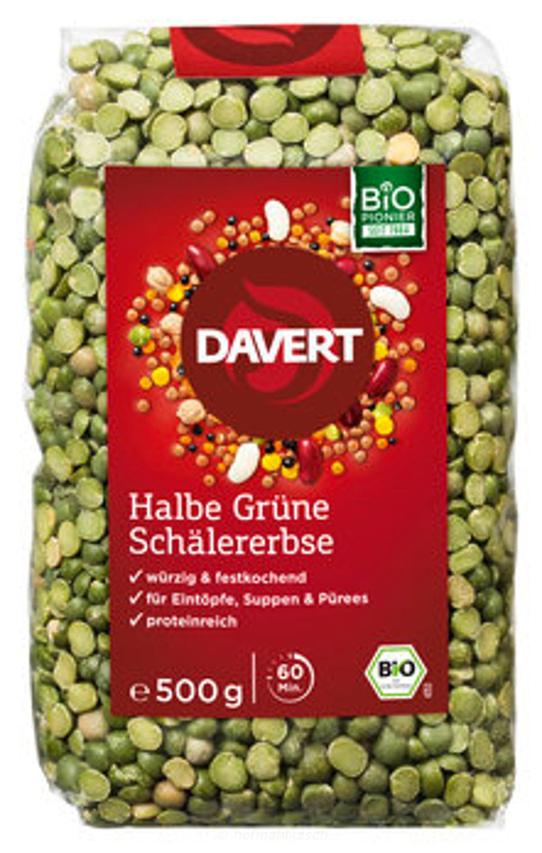 Produktfoto zu Grüne halbe Erbsen