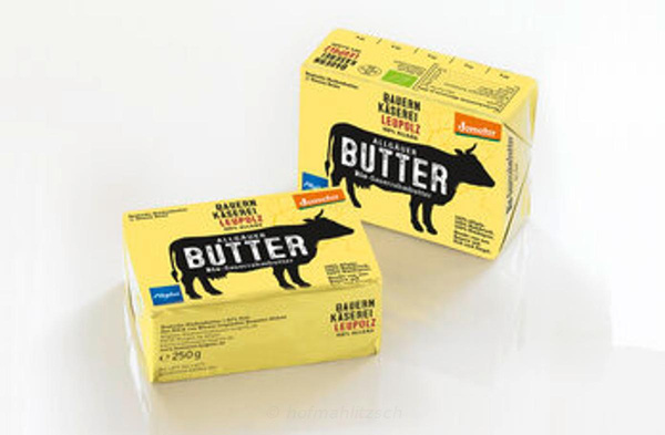 Produktfoto zu Allgäuer Sauerrahmbutter