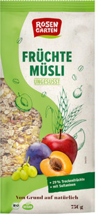 Produktfoto zu Früchte-Müsli ungesüßt