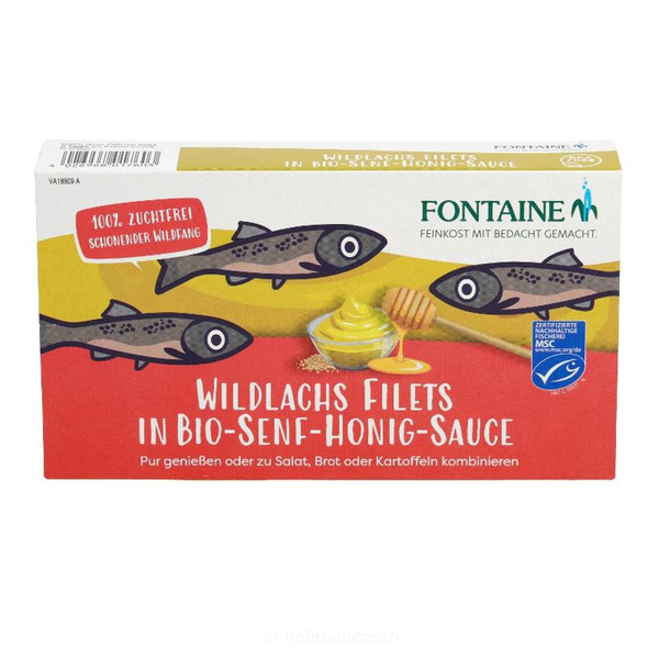 Produktfoto zu Wildlachsfilet in Senf-Honig-Creme