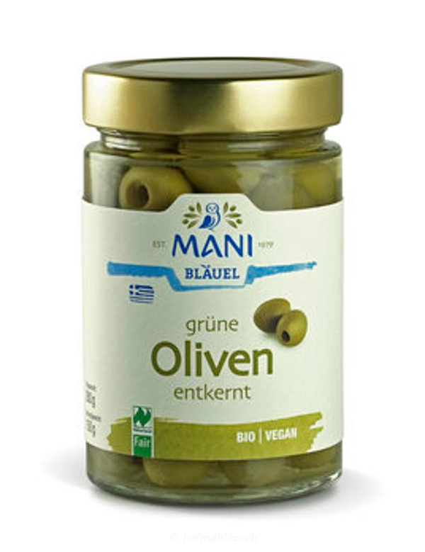 Produktfoto zu Grüne Oliven entkernt