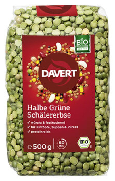 Produktfoto zu Grüne halbe Erbsen