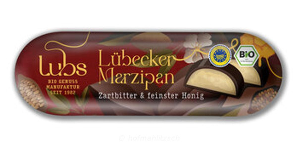 Produktfoto zu Marzipanbrot mit Honig Zartbitter