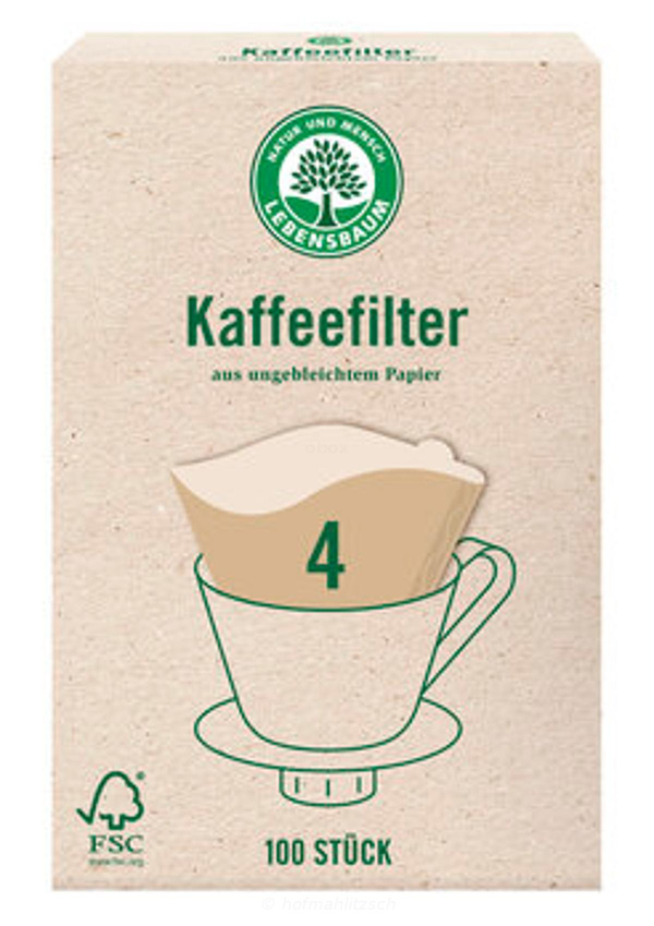 Produktfoto zu Papier-Kaffeefilter Gr.4