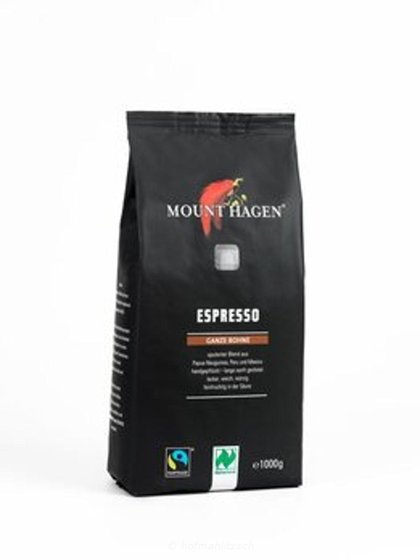 Produktfoto zu Mount Hagen Espresso ganze Bohne