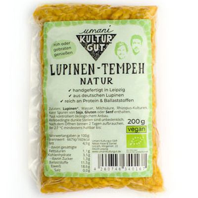 Produktfoto zu Lupinen Tempeh natur