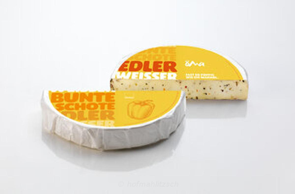 Produktfoto zu Edler Weisser Bunte Schote - Weichkäse mit Pfeffer und Paprika