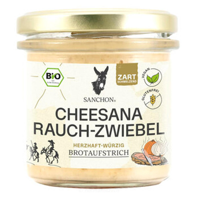 Produktfoto zu Brotaufstrich Cheesana Rauch-Zwiebel