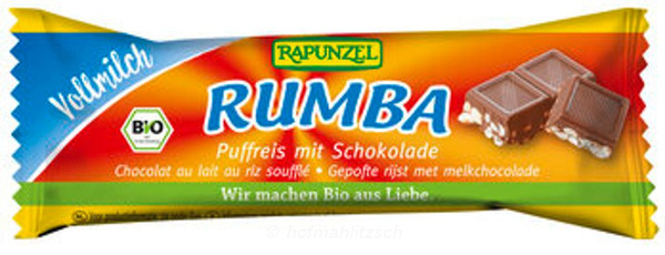 Produktfoto zu Rumba Puffreisriegel Vollmilch