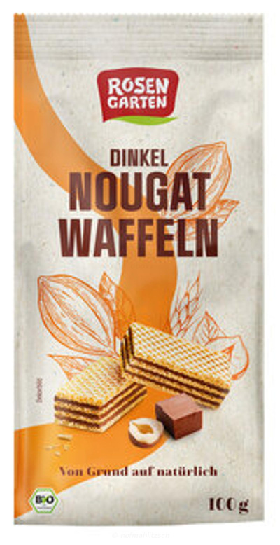 Produktfoto zu Dinkel Nougat Waffeln