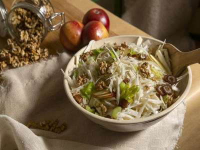 Rotkohlstrudel als vegetarisches Highlight zum Weihnachtsfest.