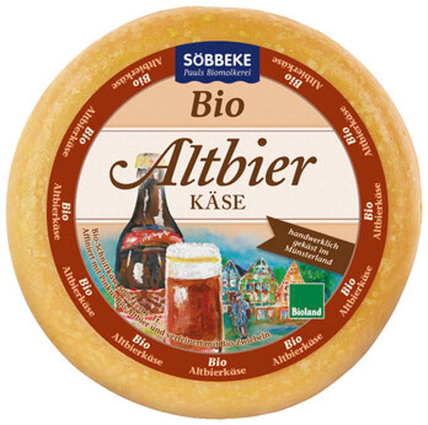 Produktfoto zu Altbierkäse - mit Altbier affiniert, Zwiebeln runden den Geschmack ab