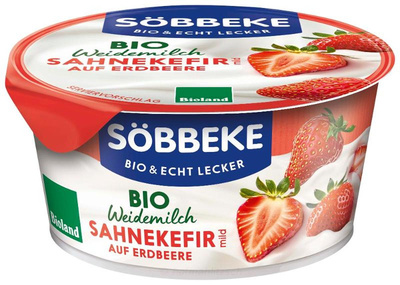 Produktfoto zu Sahne-Kefir Erdbeere