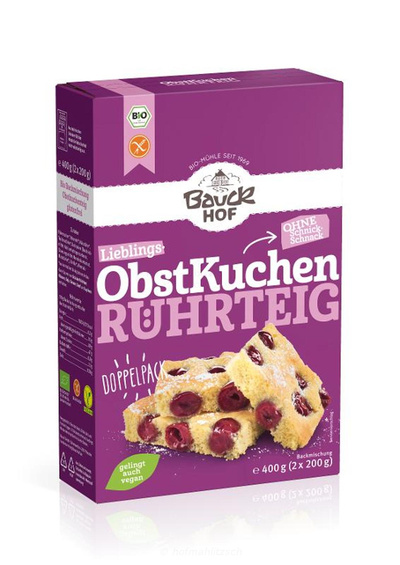Produktfoto zu Obstkuchenteig, glutenfrei