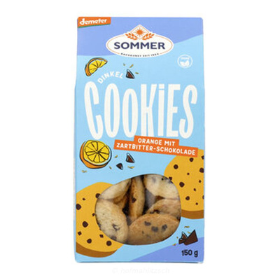 Produktfoto zu Dinkel Schoko Orange Cookies