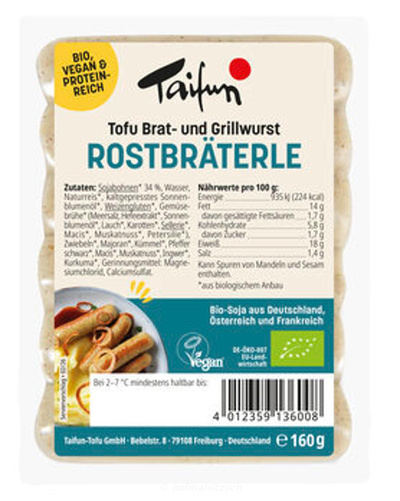 Produktfoto zu Tofu-Rostbräterle