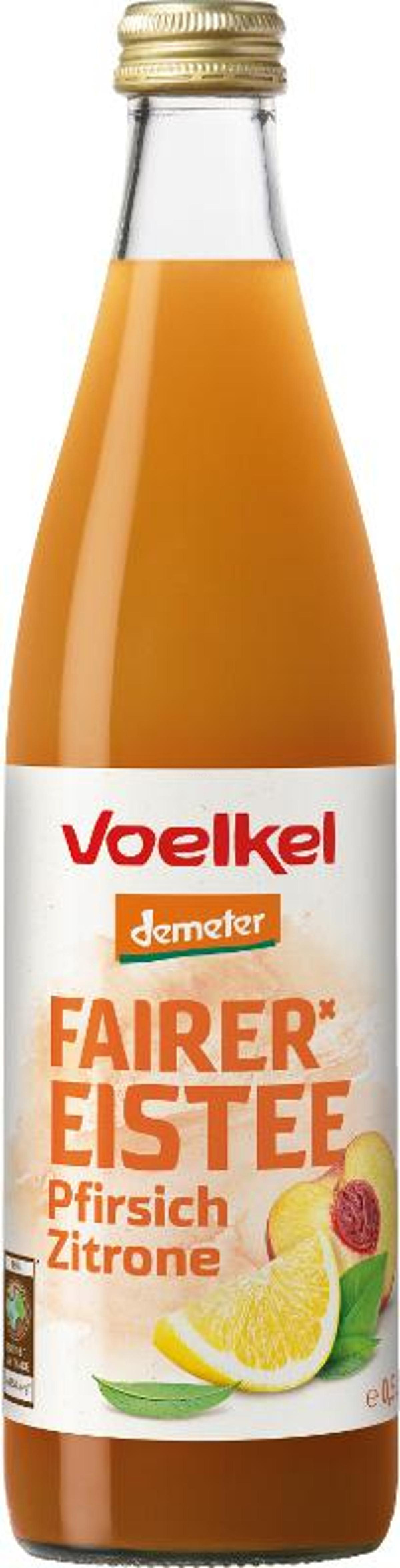 Produktfoto zu Eistee mit Pfirsich & Zitrone
