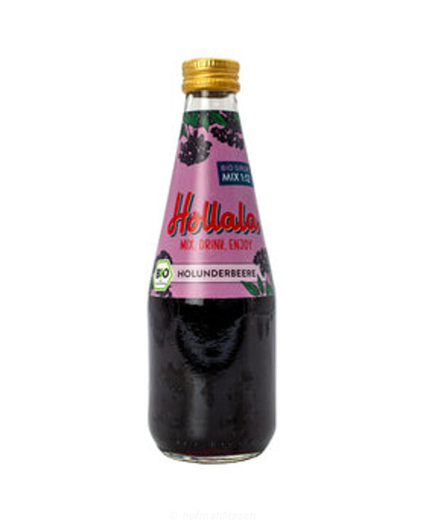 Produktfoto zu HOLLALA - Sirup Holunderbeere