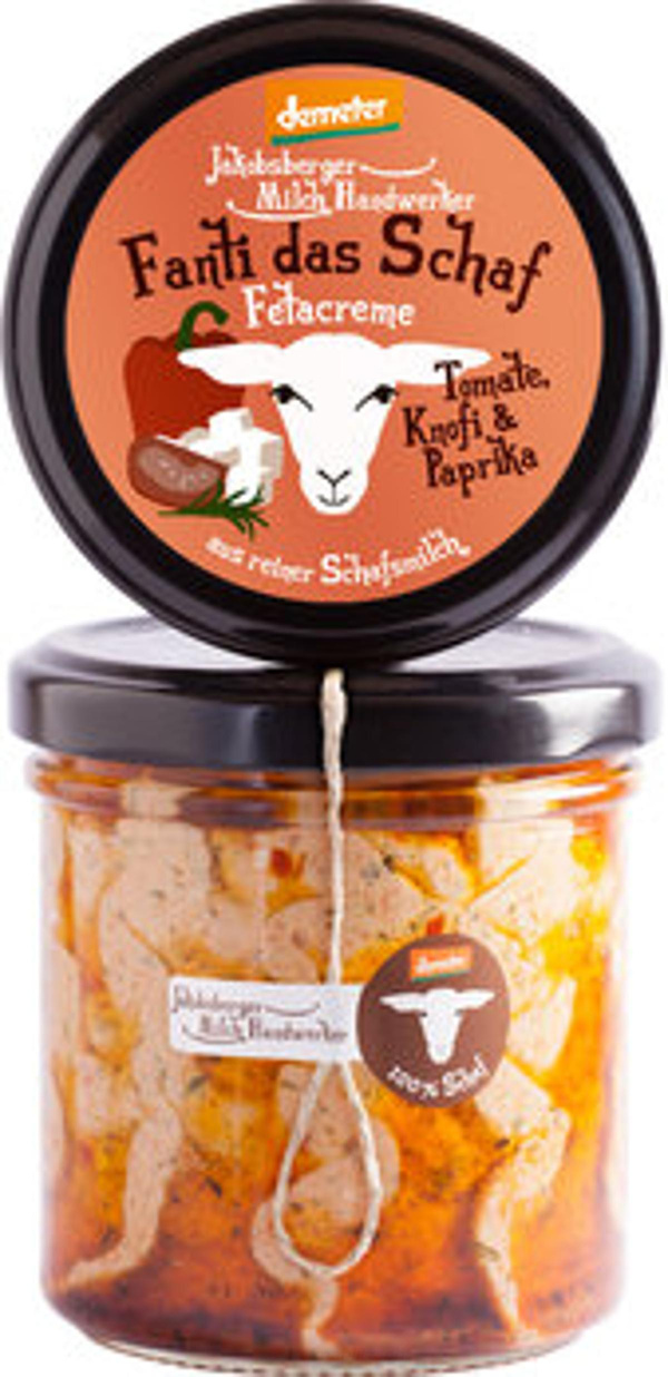 Produktfoto zu Fanti das Schaf - Mediterraner Frischkäse mit Tomate, Paprika & Feta