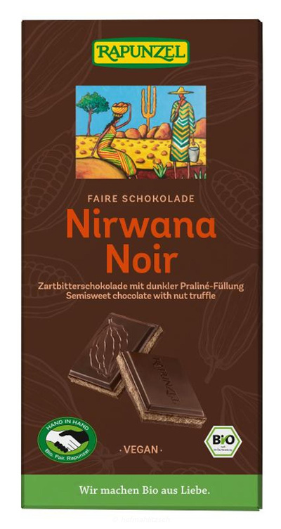 Produktfoto zu Nirwana Zartbitterschokolade mit Trüffelfüllung