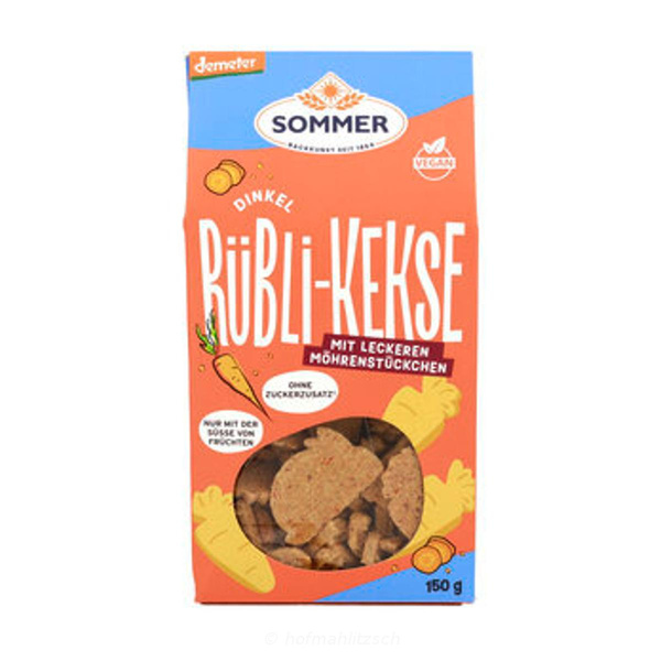 Produktfoto zu Dinkel Rübli Kekse vegan