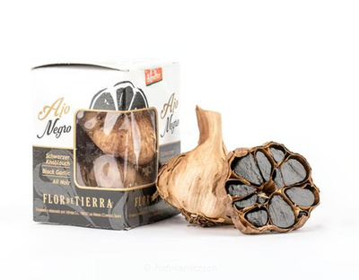 Produktfoto zu Knoblauch schwarz, 2 Stück - schnonend fermentierter Knoblauch