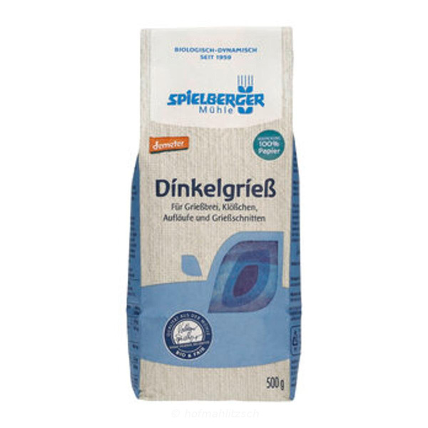 Produktfoto zu Dinkelgrieß aus Deutschland