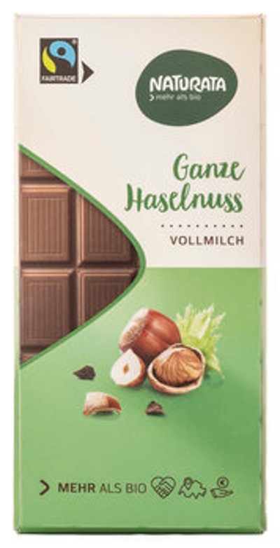 Produktfoto zu Ganze Haselnuss Vollmilchschokolade