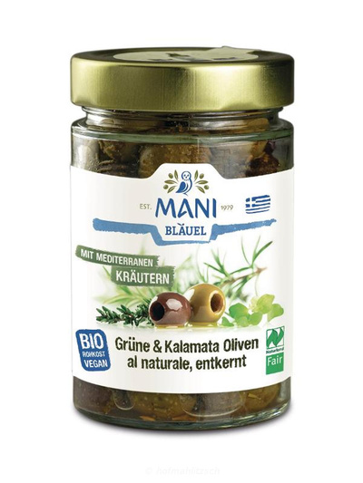 Produktfoto zu Grüne & Kalamata Oliven Kräuter
