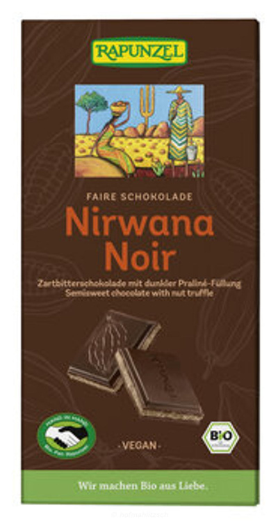 Produktfoto zu Nirwana Zartbitterschokolade mit Trüffelfüllung