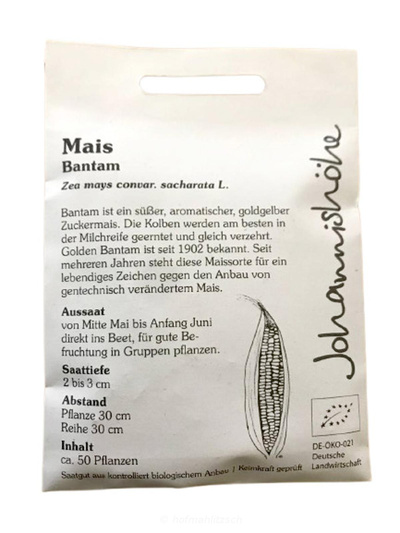 Produktfoto zu Zuckermais Bantam