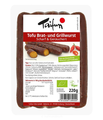 Produktfoto zu Tofu Brat- & Grillwurst scharf & geräuchert