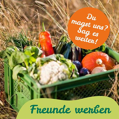 Mahlitzscher Ökokiste und Lieferservice an Nachbarn empfehlen