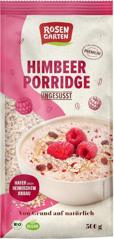 Produktfoto zu Himbeer Porridge ungesüßt