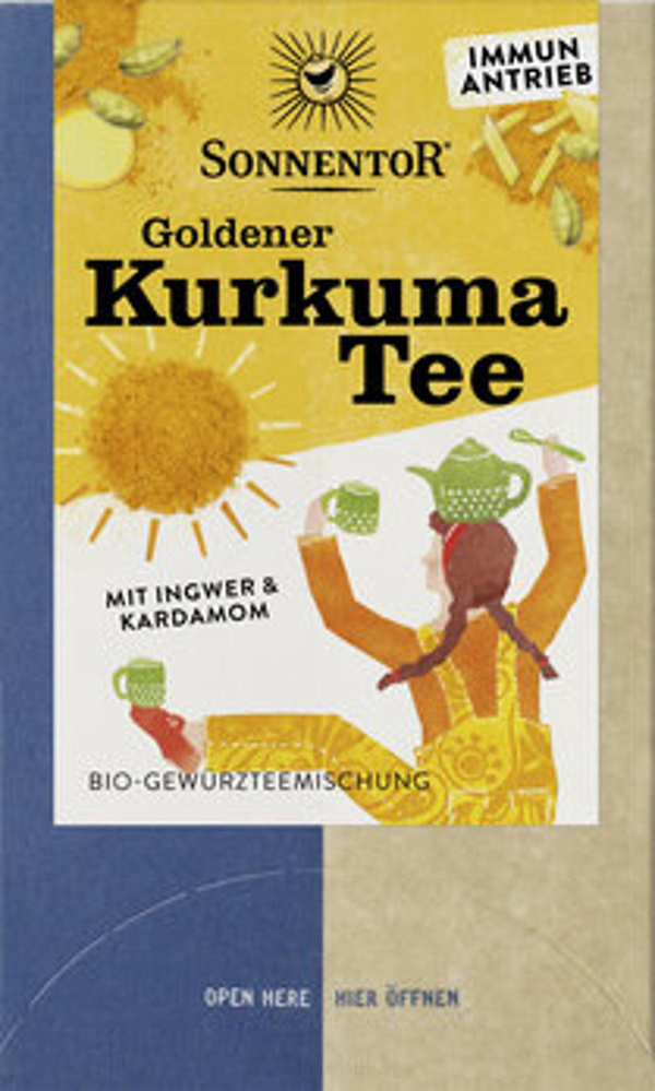 Produktfoto zu Goldener Kurkuma Tee