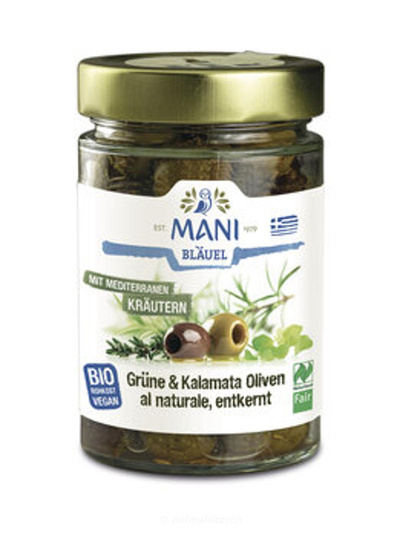 Produktfoto zu Grüne & Kalamata Oliven Kräuter