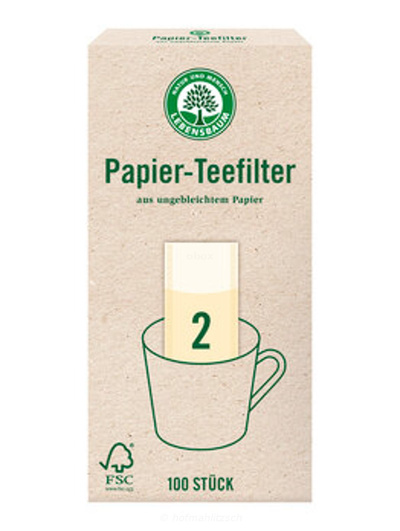 Produktfoto zu Papier Teefilter Gr. 2