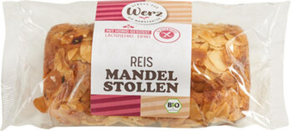 Produktfoto zu Reis-Mandelstollen glutenfrei