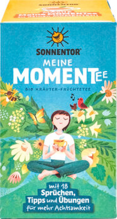 Produktfoto zu Meine MomenTee - Kräuter-Früchteteemischung mit Achtsamkeitstipps und -übungen