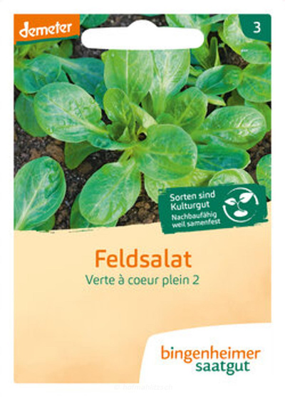 Produktfoto zu Feldsalat Dunkelgrün Vollherzig