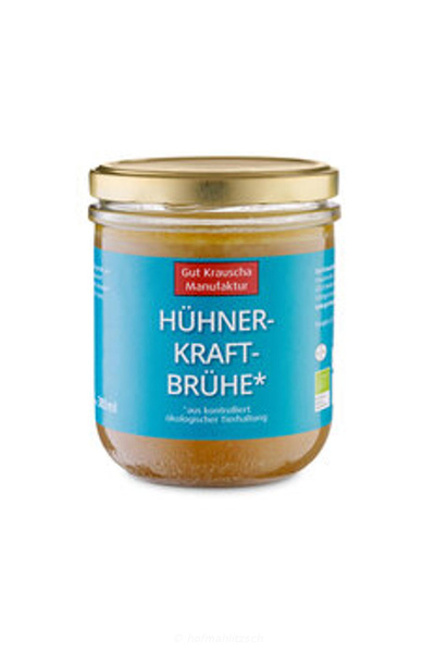 Produktfoto zu Hühnerkraftbrühe im Mehrwegglas