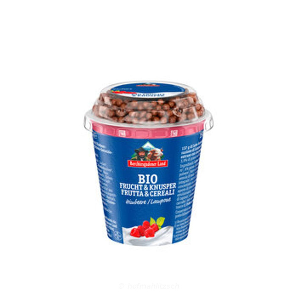 Produktfoto zu Frucht & Knusper Joghurt Himbeere mit Schokoballs