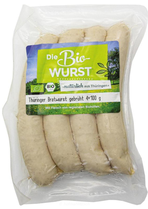 Produktfoto zu Original Thüringer Bratwurst gebrüht (4 x 100g)